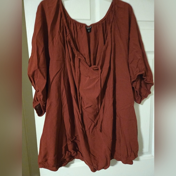 Lush Rust Blouse - Picture 3 of 3